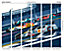 Origin Murals Sports Cars Navy Blue Matt Smooth Paste the Wall Mural 300cm Wide X 240cm High