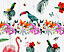 Origin Murals Tropical Birds of Paradise Matt Smooth Paste the Wall 350cm wide x 280cm high