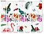 Origin Murals Tropical Birds of Paradise Matt Smooth Paste the Wall 350cm wide x 280cm high