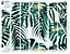 Origin Murals Tropical Large Green & White Leaves Matt Smooth Paste the Wall Mural 350cm wide x 280cm high