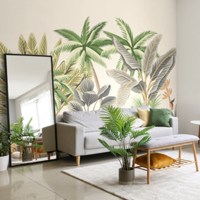 Origin Murals Tropical Palm Trees Natural Matt Smooth Paste the Wall 350cm wide x 280cm high