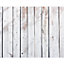 Origin Murals Vintage Wood Effect White Matt Smooth Paste the Wall Mural 300cm Wide X 240cm High