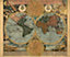 Origin Murals Vintage World Map Matt Smooth Paste the Wall Mural 300cm wide x 240cm high