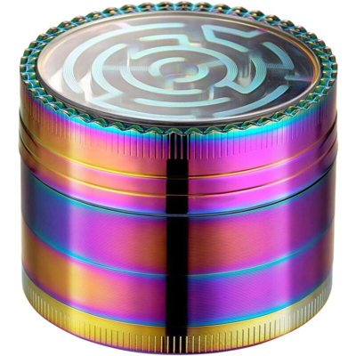 Original Metal Grinder Labyrinth Shape 4 Part Herb Grinder Diameter 52cm