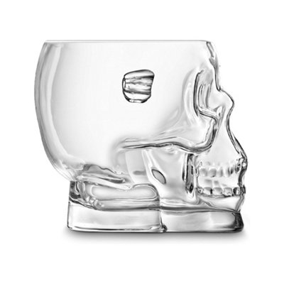 Original Products Final Touch Brainfreeze Crystal Glass Skull Ice Bucket 1.6 Litre Clear