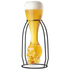 Original Products Final Touch Brainfreeze Skull Glass with Skeletal Frame