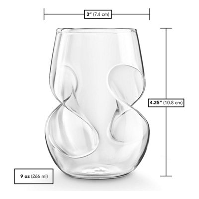 Final Touch Conundrum White Wine Glasses (Set of 4)