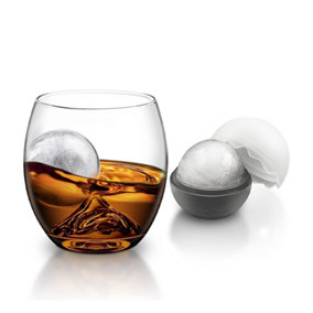 Original Products Final Touch On the Rocks Glass and Ice Ball Mould Set