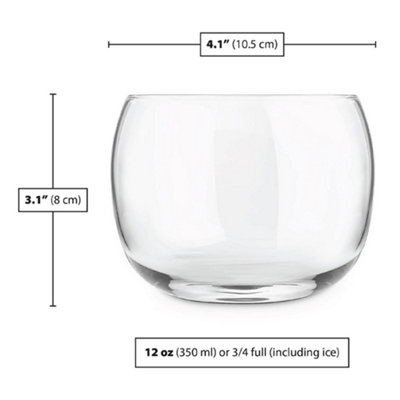 Original Products Final Touch Revolve Cocktail Glass 500ml Set of 2 Clear