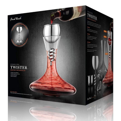 Original Products Final Touch Twister Red Wine Aerator & Decanter Set