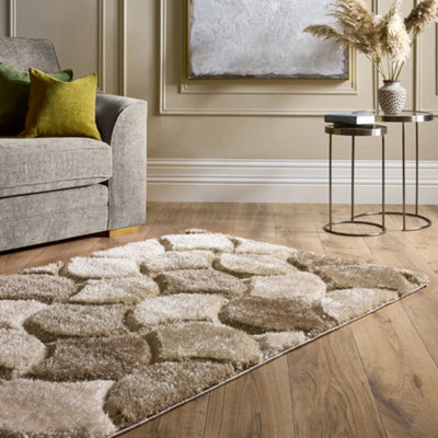 Origins 3D Scallop Neutral 160X230cm Rug