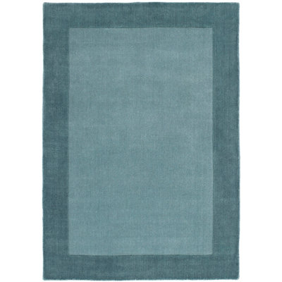 Origins Borders Duck Egg Rug 160 X 230