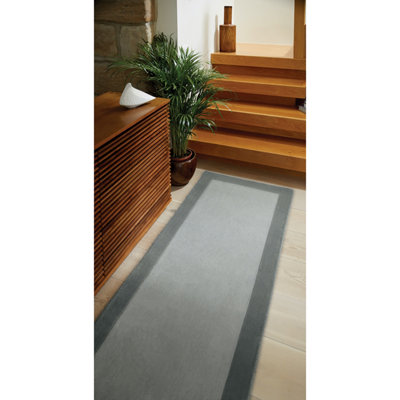 Origins Borders Grey Rug 67 X 200