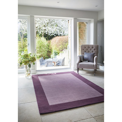 Origins Borders Mauve Rug 120 X 170