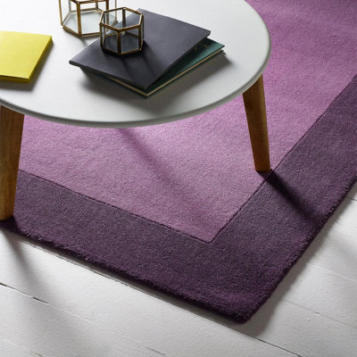 Origins Borders Mauve Rug 67 X 200