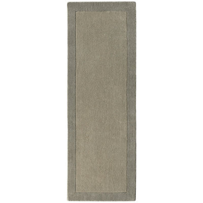 Origins Borders Taupe Rug 67 X 200