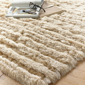 Origins Carved Glamour Natural Rug 160 X 230