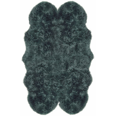 Origins Genuine Sheepskin Forest Green Quad