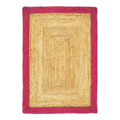 Origins Jute Border Raspberry 120CM x 170CM