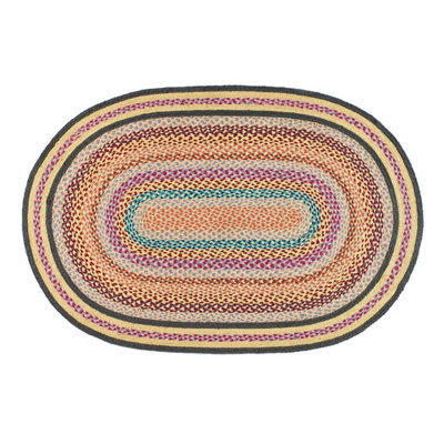 Origins Jute Extra Colourful Oval 160CM x 230CM