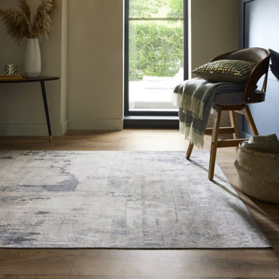Origins Washable Arctic Scrape Glacier 160x230cm Rug