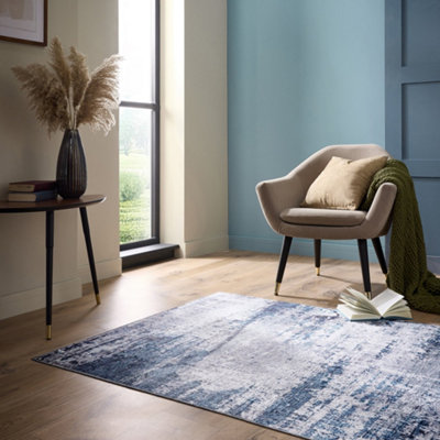 Origins Washable Arctic Scrape Ice 120x170cm Rug