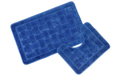 Orkney 2 Piece Non Slip Bathroom Set Navy Price Comparisons | Compare The Build