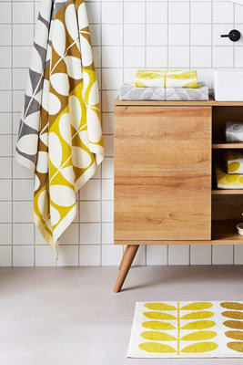 Orla Kiely Trio Stem Dune Cotton Towels DIY at B Q