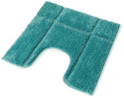 Orla Microfibre Pedestal Mat Sea Green 50cm x 50cm DIY at B&Q