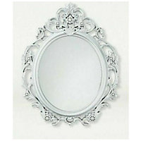 Ornate Antique Vintage Style Mirror Silver 62x49 Silver