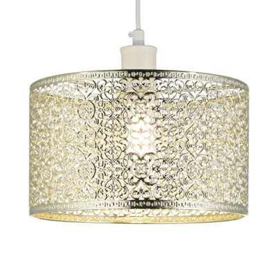 White moroccan lampshade store