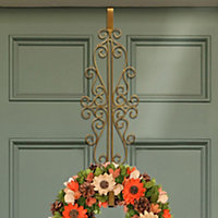 Ornate Over Door Christmas Decoration Wreath Hanger Hook
