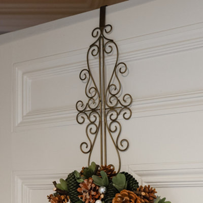 Ornate Over Door Summer Wreath Hanger Hook