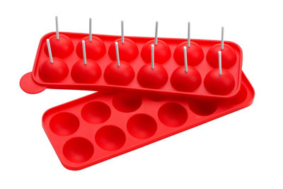 Orsina 12 Mould and 24 Sticks Cake Pop Mould, Non-Stick Cake Pop Pan ...