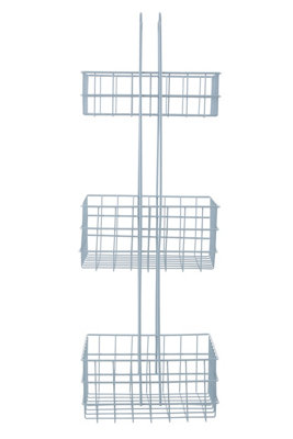 Orsina 3 Tier Rectangular Storage Caddy, Iron Wire Three Tier Caddy ...