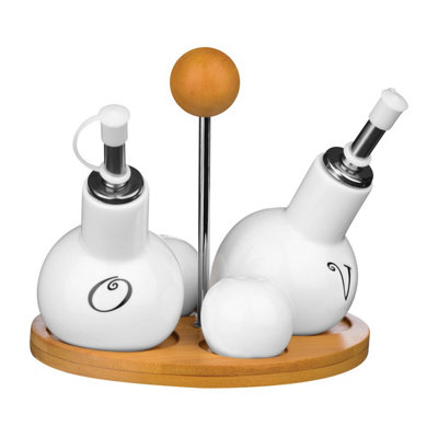 Orsina 4pc Round Condiment Set