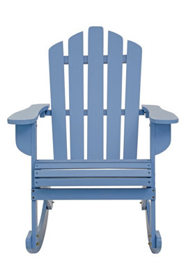 Orsina Blue Rocking Chair, Water-Resistance Rocking Outdoor Chair