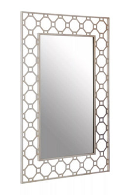 Orsina Contemporary Design Arabesque Wall Mirror, Reflective ...
