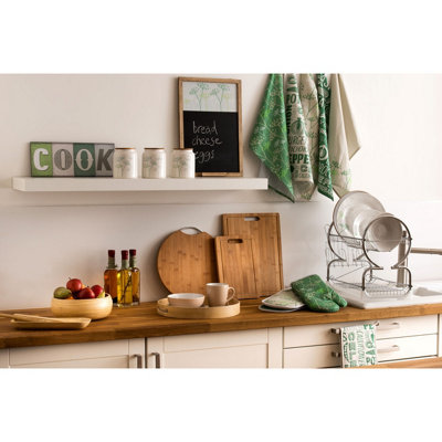 Orsina Cook Wall Plaque, Rustic Wooden Sign With Bold Cook Lettering ...