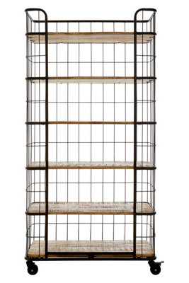 Orsina Crest 6 Rack Shelf Unit, Delivered Fully Assmbled