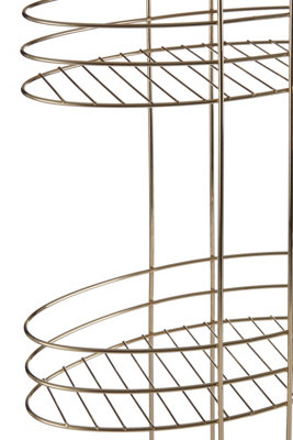 Orsina Dara 3 Tier Gold Plated Storage Rack