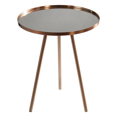 Orsina Elegant Design Copper Finish Side Table, Versatile Use Sidetable ...