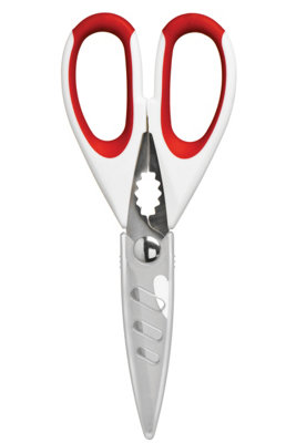 Orsina Ergonomic Red TPR Multi Function Scissors, Multipurpose Sharp ...