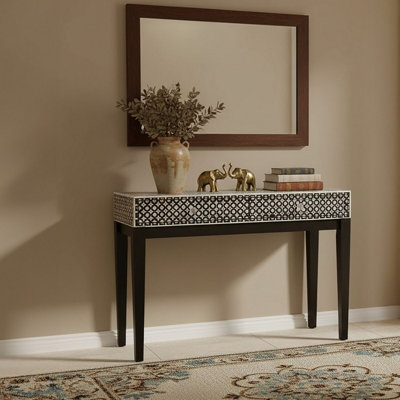 Orsina Exquisite Mother Of Pearl Console Table, Durable Sofa Table ...