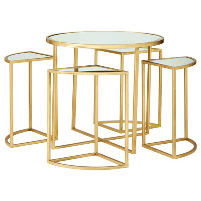 Orsina Industrial Design Set Of 5 Tables, Versatile Table For Bedroom ...