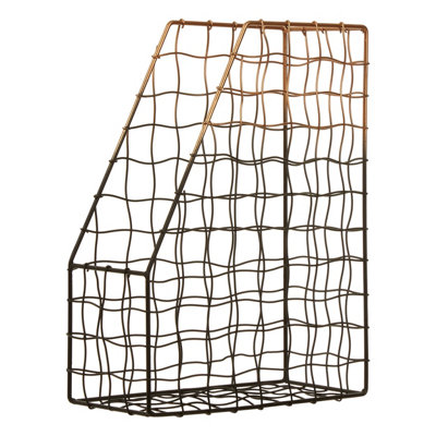 Orsina Metallic Magazine Holder,Modern Storage Rack,Newspaper Holder ...