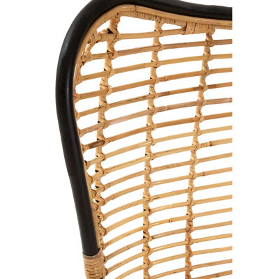 Orsina Natural Rattan Egg Chair, Rustless Metal Rattan Chair, Easy ...