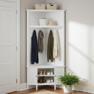 Orsina Portland Corner Coat Bench