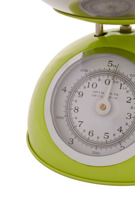Orsina Retro 5Kg Lime Green Kitchen Scale, Premium Constructed Kitchen ...