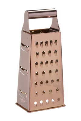 Orsina Rose Gold Stainless Steel Grater,4-Sided Food Shredder,Box ...